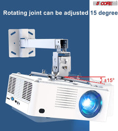 5Core Projector Mount Ceiling Wall Universal Holder Adjustable Low Profile Capacity 40lb